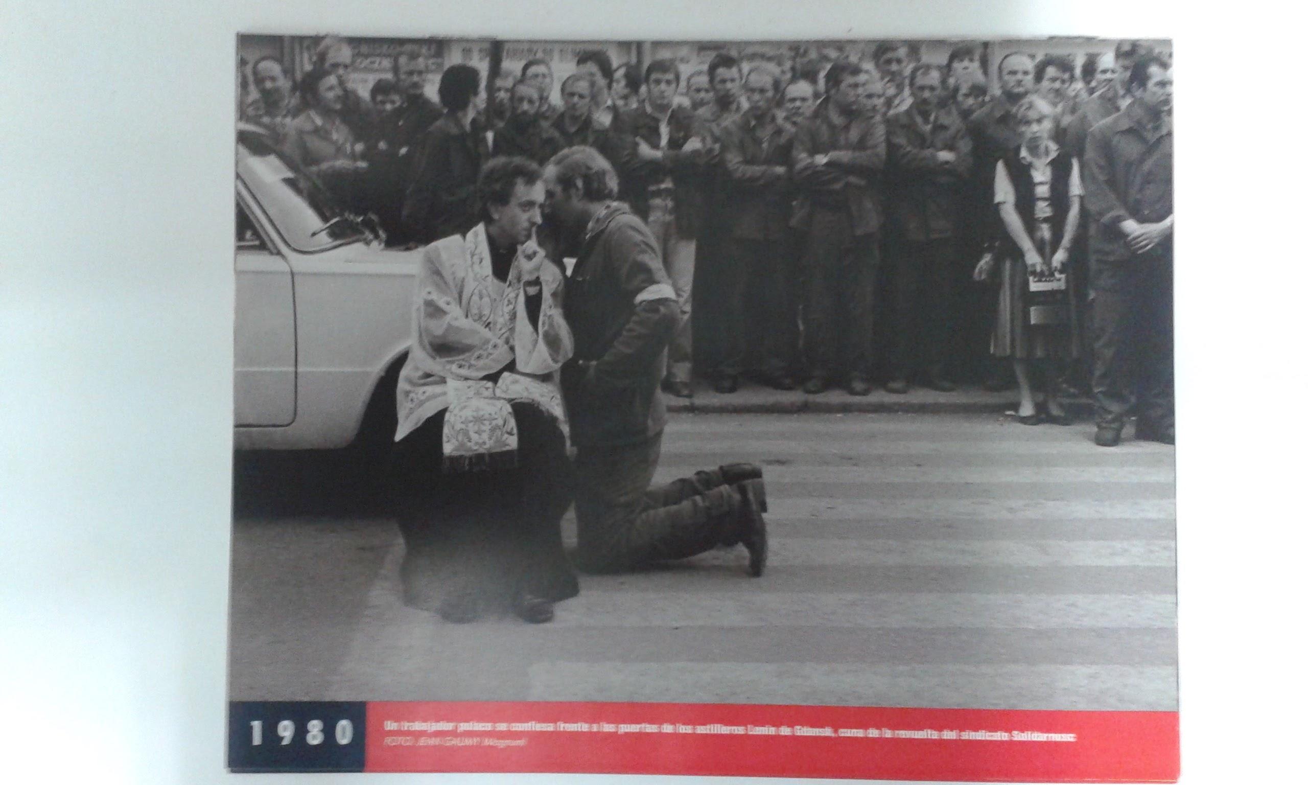 Fotos que hacen historia año 1980: Revuelta de los astilleros Lenin de Gdansk