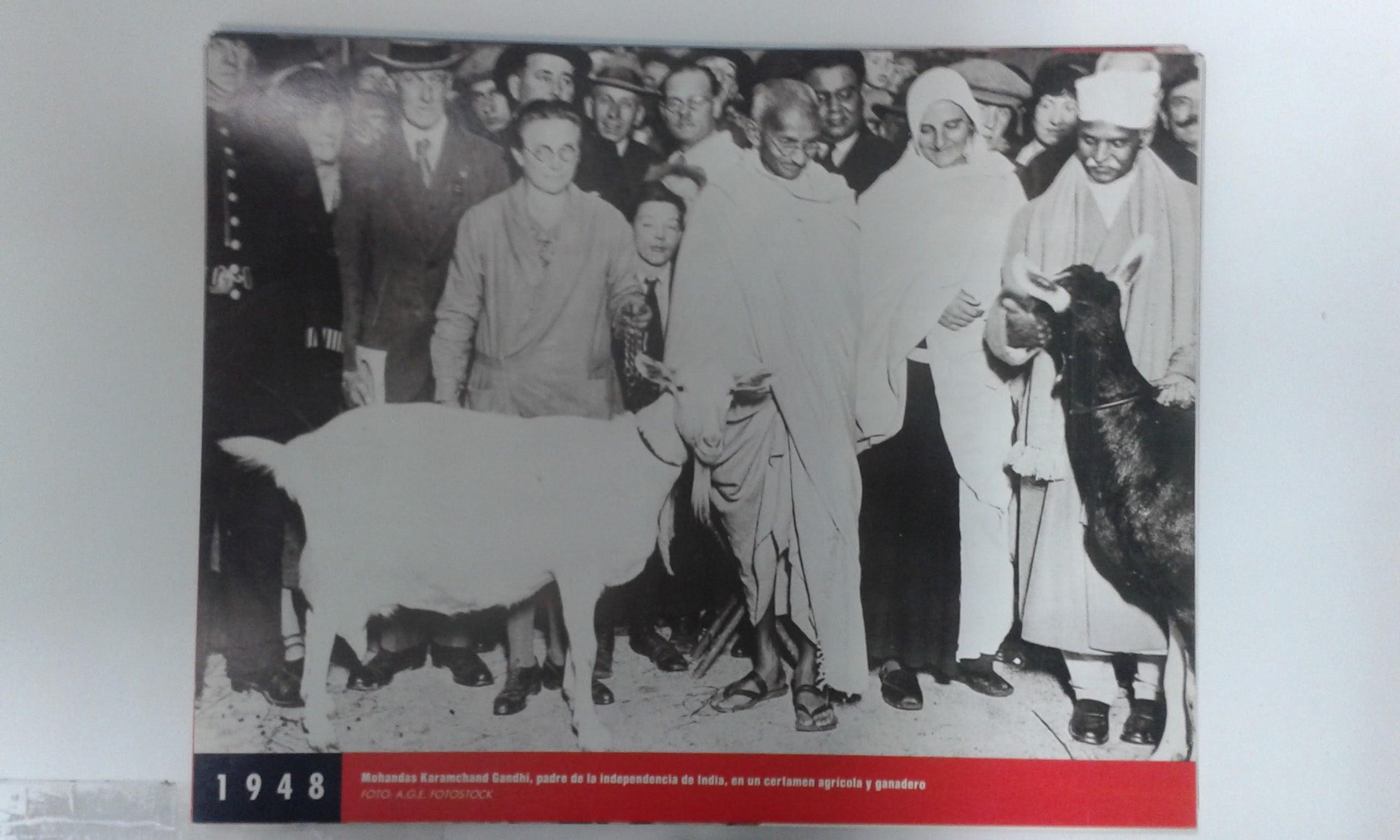 Fotos que hacen historia año 1948: Mohandas Karamchad Gandhi