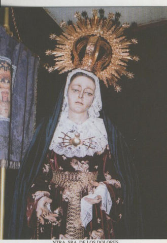 Postal 009236: Virgen Ntra Sra de los Dolores, Hermandad mismo nombre, Badalona, Barcelona