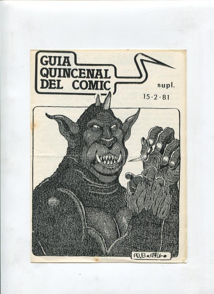 Fanzine: Guia quincenal del Comic suplemento del 15.2.81