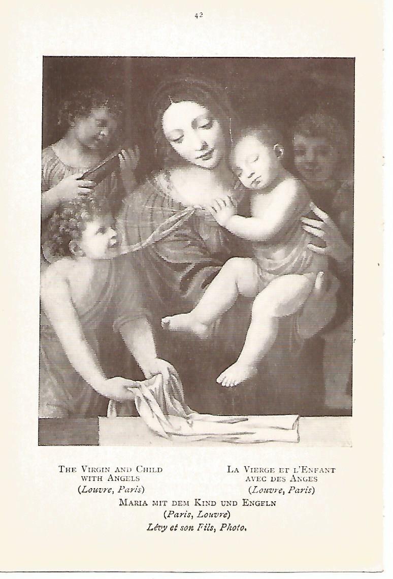 Lamina 852: LUINI. La virgen y el Niño con angeles