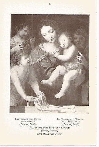 Lamina 852: LUINI. La virgen y el Niño con angeles