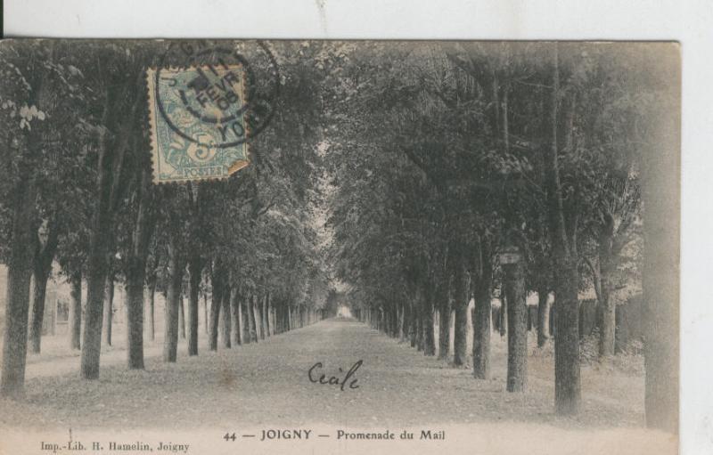 Postal 008606: Joigny Promenade du Mail