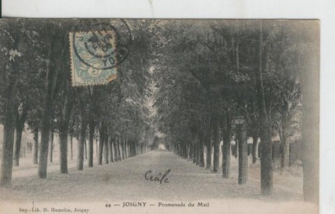 Postal 008606: Joigny Promenade du Mail