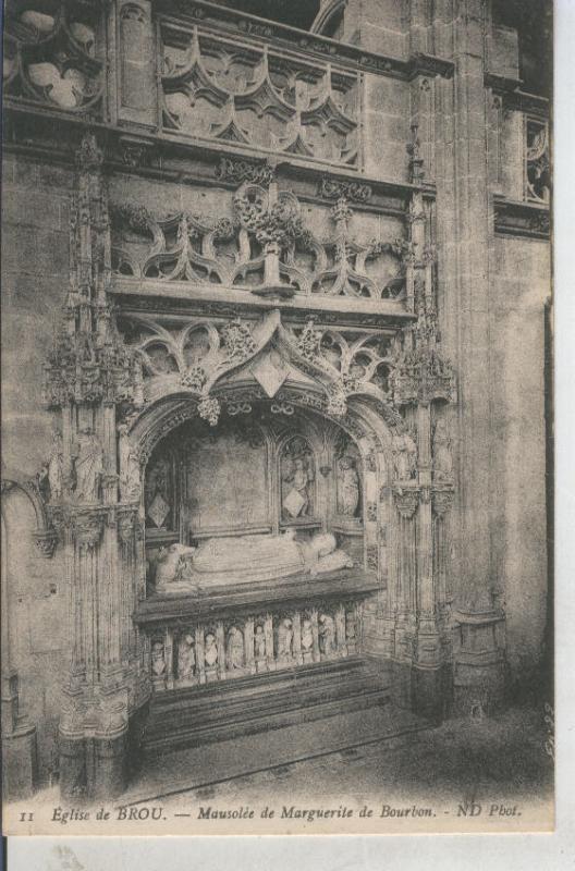 Postal 010845: Mausolie de Marguerite de Bourbon en la eglise de Brou
