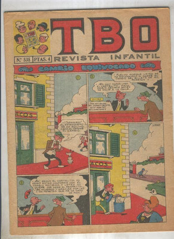 TBO numero 535: Cambio equivocado (Urda), (numerado 3 en trasera)