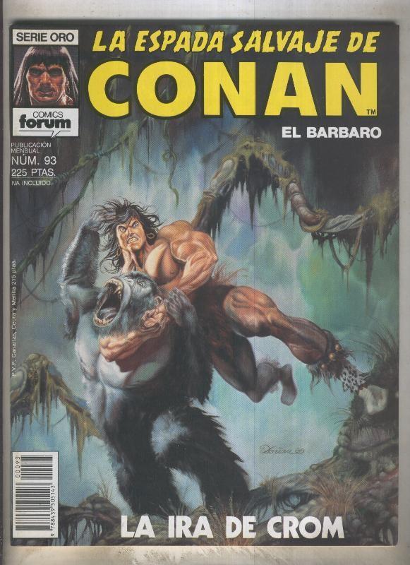 La Espada Salvaje de Conan primera edicion numero 093 (numerado 3 en trasera)