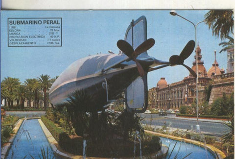 Postal 5932 : Submarino Isaac Peral, Cartagena