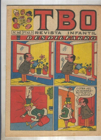TBO numero 642: Despilfarro (Salvador Mestre), (numerado 1 en trasera)
