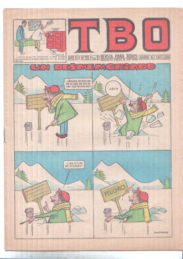 TBO numero 233: Un desmemoriado (Moreno)
