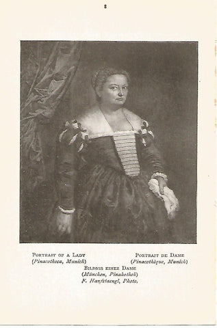 Lamina 465: VERONESE. Retrato de mujer