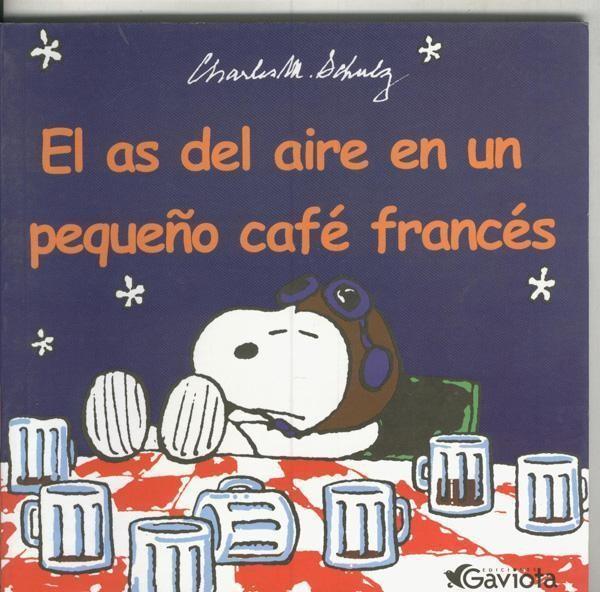 Snoopy: El as del aire en un pequeño cafe frances