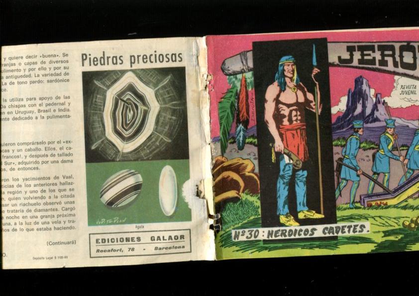 Jeronimo de Galaor numero 30: Heroicos cadetes (numerado 1 en trasera)