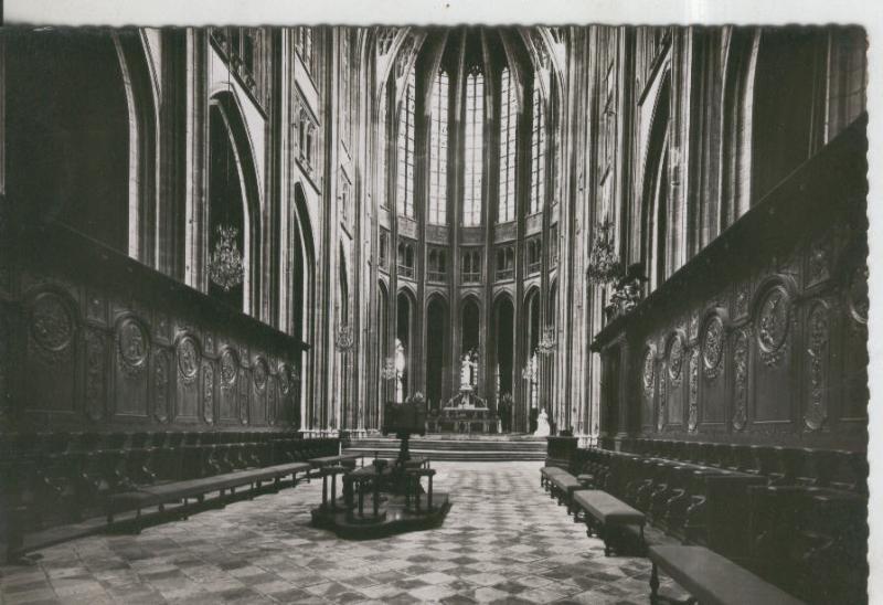 Postal 009979:  Interieur Eglise Sainte Croix de Orleans, Francia
