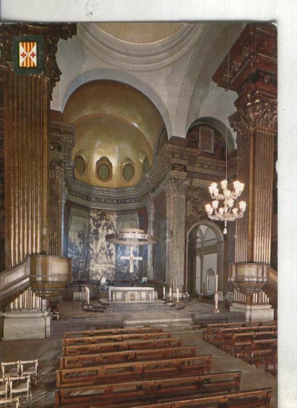 Postal: Barcelona: Vich: Catedral interior