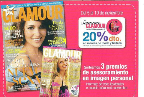 Postal 6080 : Publicitaria revista Glamour