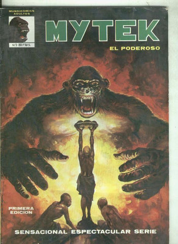 Mytek el poderoso-Mundicomic: numero 1 (numerado 1 en trasera)