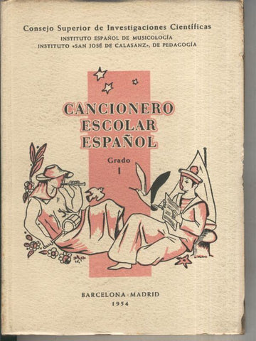 Cancionero escolar español grado I