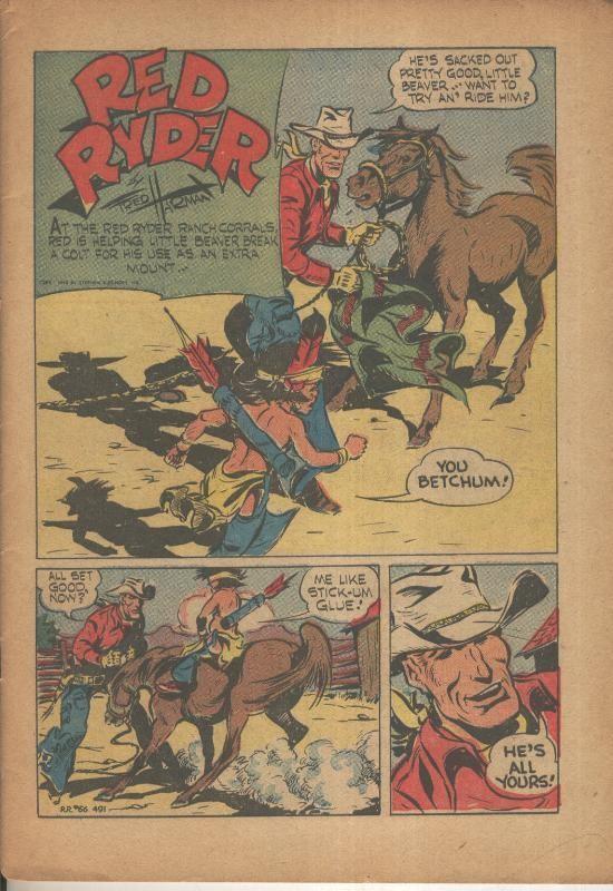 Red Ryder de Fred Harman, sin cubierta