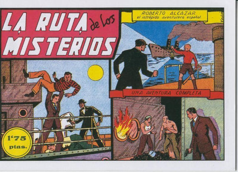 Roberto Alcazar y Pedrin facsimil numero 0035: La ruta de los misterios