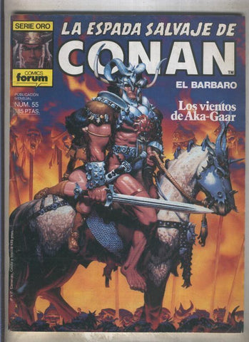 La Espada Salvaje de Conan primera edicion numero 055 (numerado 1 en trasera)