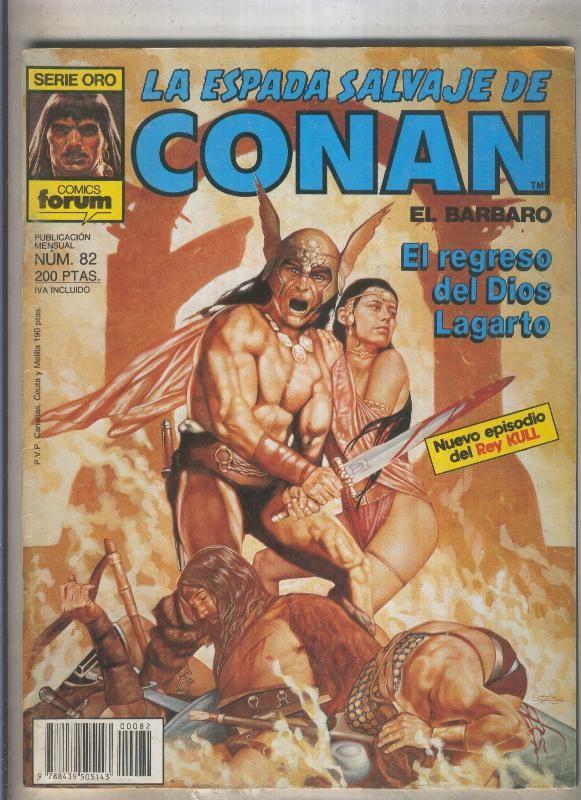 La Espada Salvaje de Conan primera edicion numero 082 (numerado 2 en trasera)