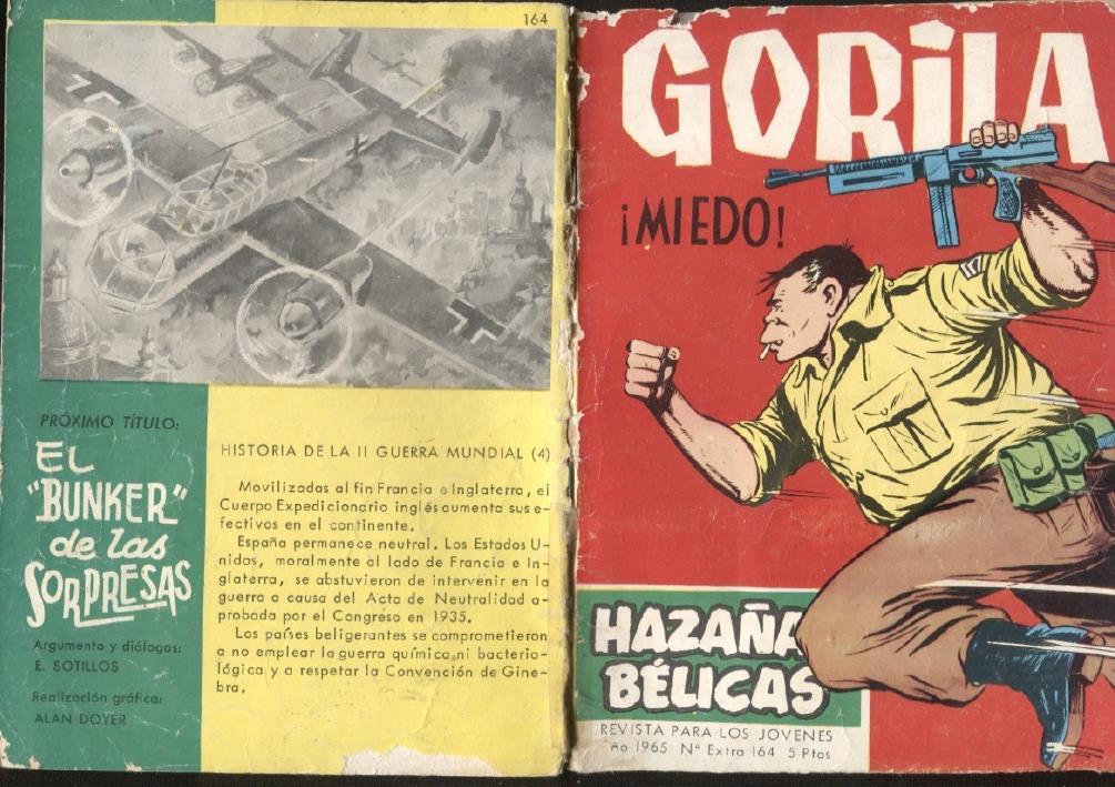 GORILA numero 164: Miedo (ejemplar aviejado)