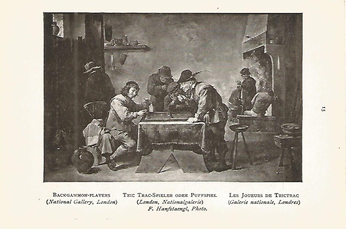 Lamina 530: TENIERS el Joven. Los jugadores de Trictrac