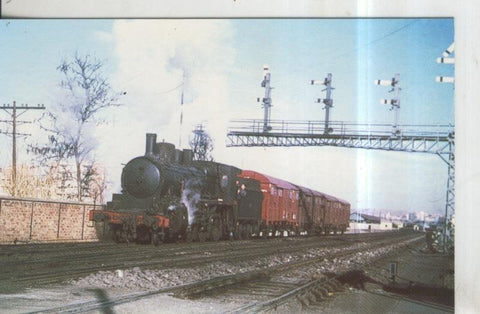 Postal 010978: Tren de mercancias con locomotora vapor serie 230/2075-2134