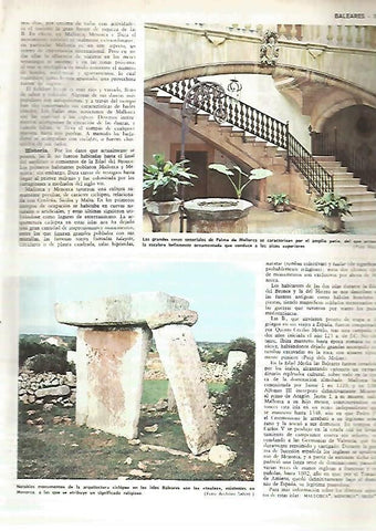 LAMINA MONITOR 0400: TAULA DE MENORCA. CASA SEÑORIAL DE PALMA DE MALLORCA
