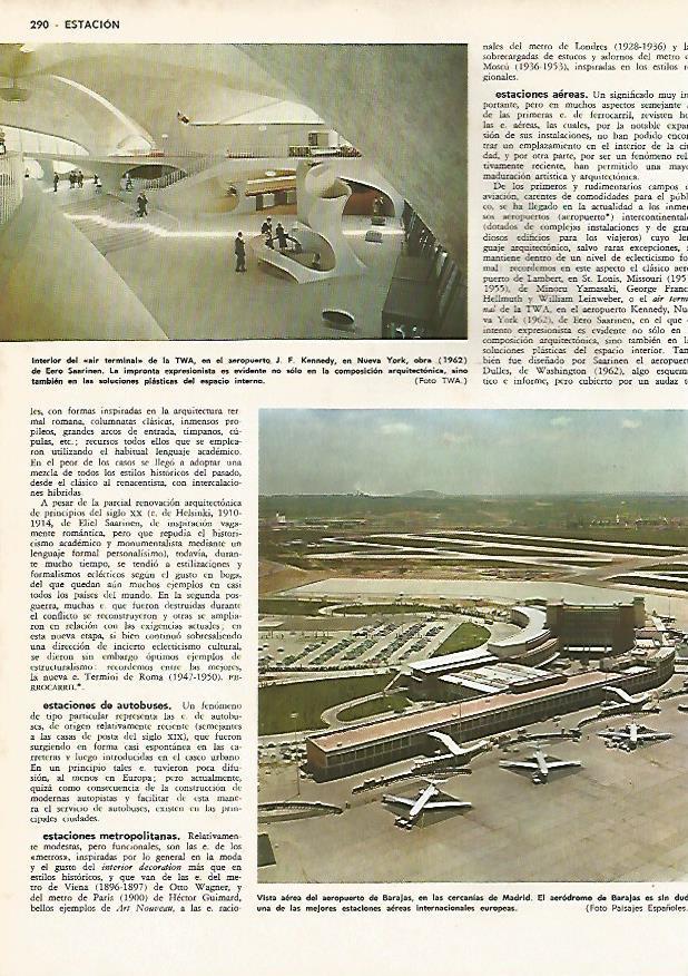 LAMINA MONITOR 0475: AEROPUERTO KENNEDY DE NUEVA YORK Y AEROPUERTO DE BARAJAS EN MADRID