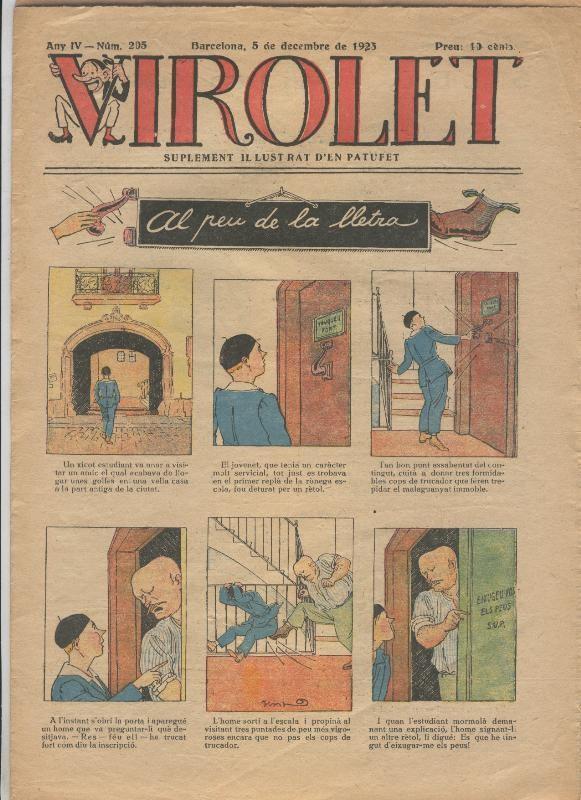 Virolet suplement illustrat d,en Patufet numero 205 del  5.12.1925
