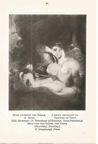 Lamina 249: REYNOLDS. Cupido atando la cintura de Venus