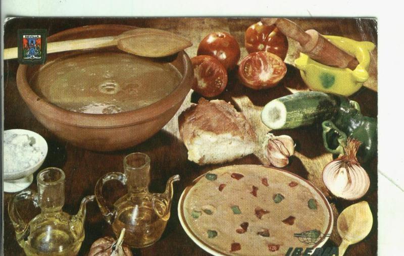 Postal 003827:  Iberia: Platos tipicos: Gazpacho andaluz