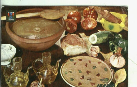Postal 003827:  Iberia: Platos tipicos: Gazpacho andaluz
