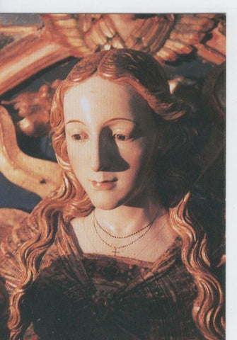 Postal Virgenes 242 : Monasterio de Santa Clara, detalle del retablo, Medina de Pomar