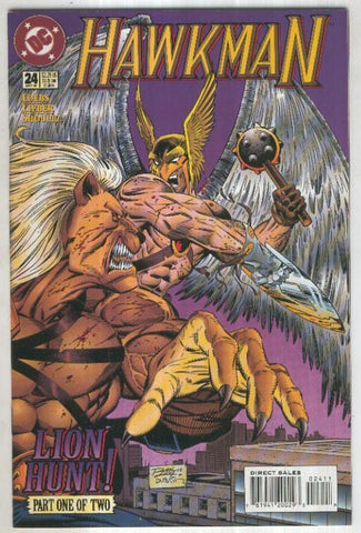 HAWKMAN, Vol.3 No.24: Hunting the Lion 1 (DC 1995)