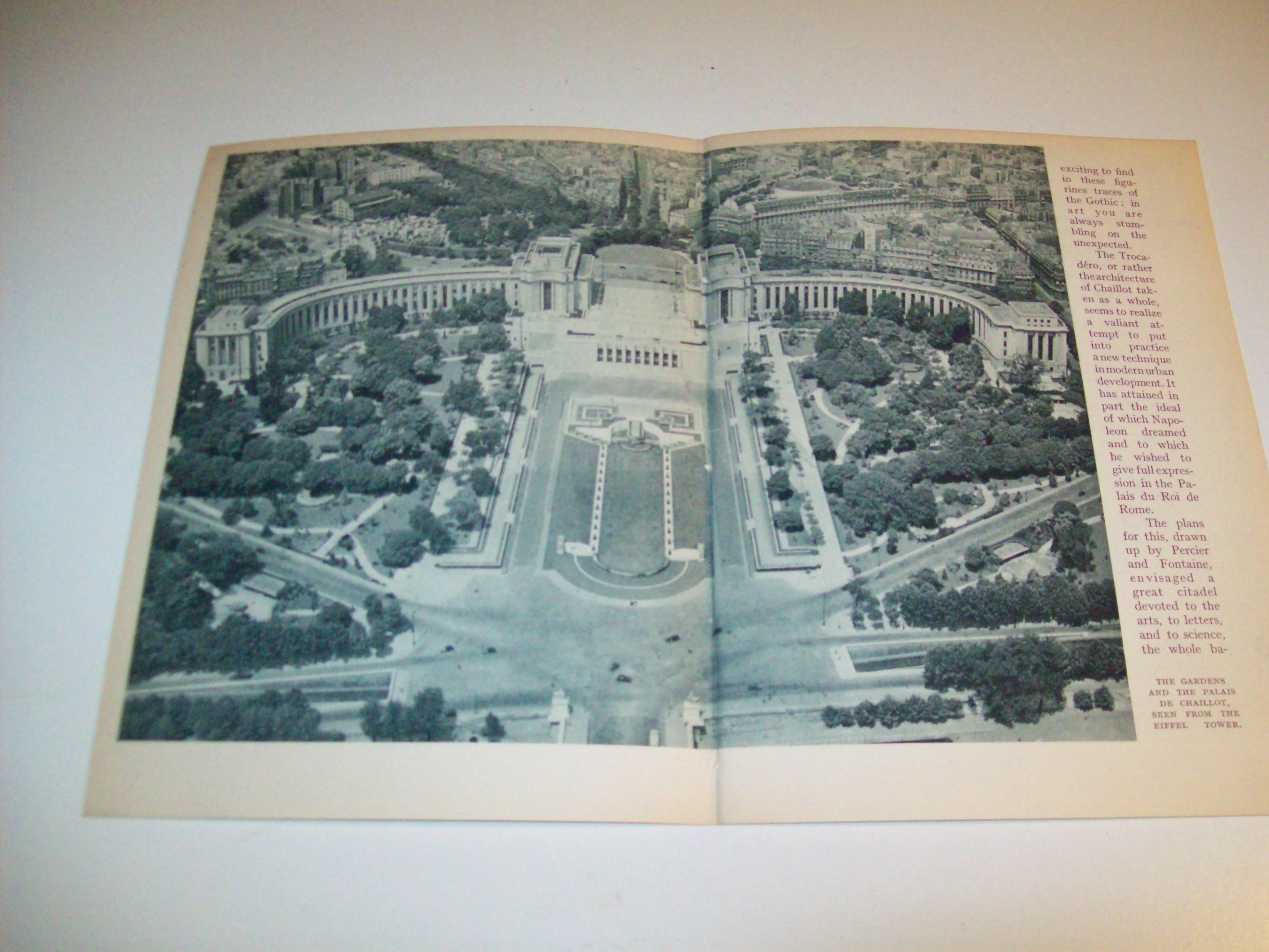 LAMINA 1796: PARIS. Vista desde la Torre Eiffel del Palacio de Chaillot