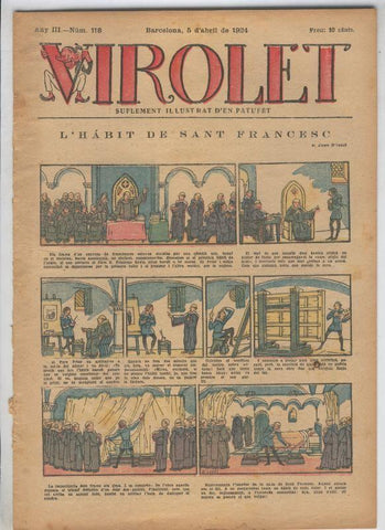 Virolet suplement illustrat d,en Patufet numero 118 del 05.04.1924