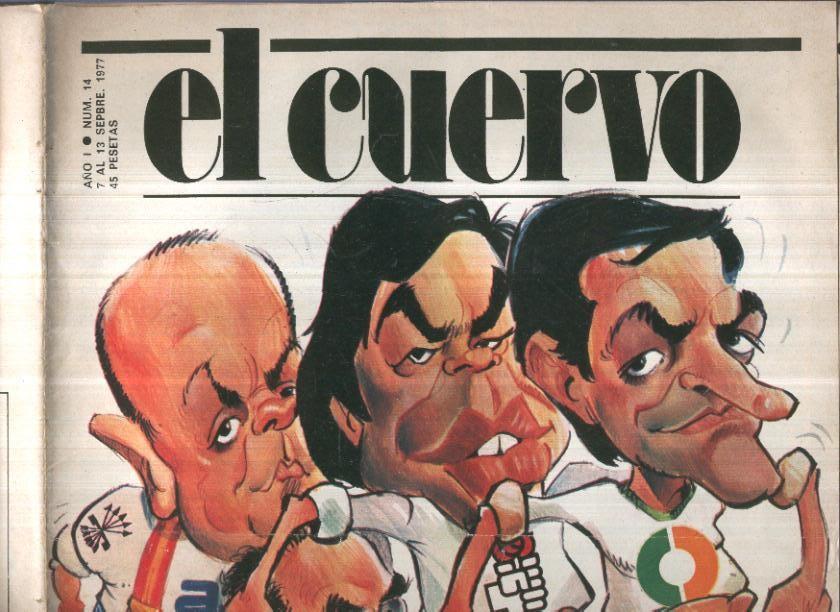 El Cuervo revista de humor numero 014 (1977) ; no conserva el poster central