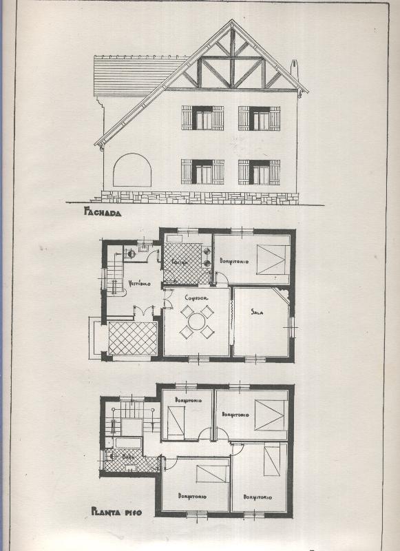 Planos modernos de Villas y Chalets modelo numero 43