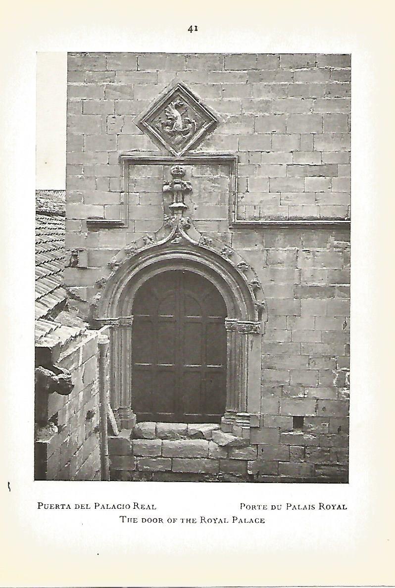 Lamina 566: MONASTERIO DE POBLET. Puerta del Palacio Real