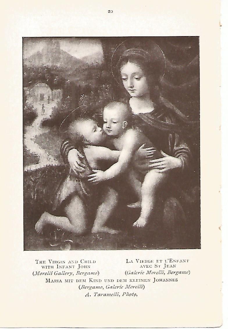 Lamina 841: LUINI. La Virgen y el Niño con el niño Juan