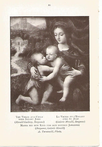 Lamina 841: LUINI. La Virgen y el Niño con el niño Juan