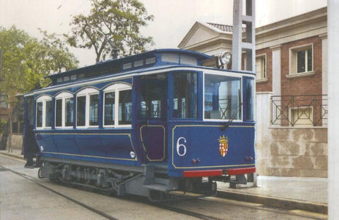 Postal 010915: Tranvia Azul numero 6 linea del Tibidabo,Barcelona en 2006