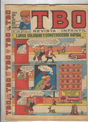 TBO numero 745: Largo coloquio y construccion rapida (Urda), (numerado 2 en trasera)