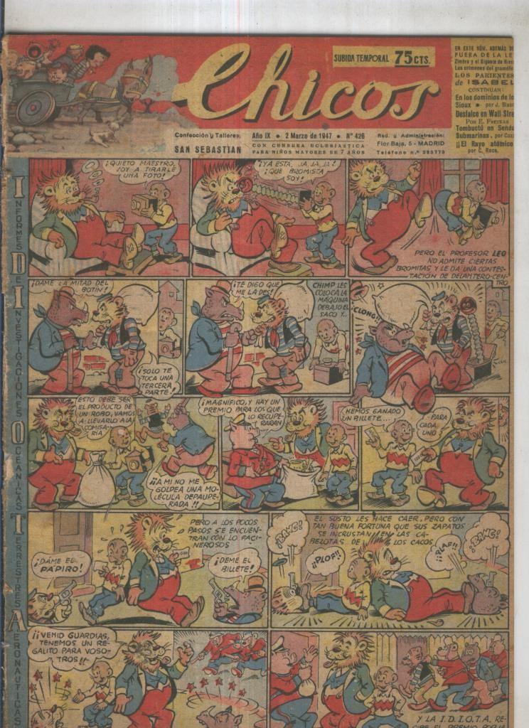 Chicos de Consuelo Gil numero 426 (procede de tomo desencuadernado)