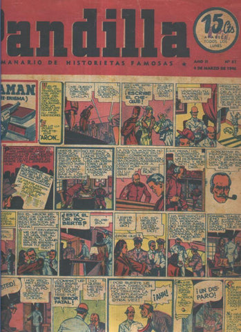 Pandilla semanario de historietas famosas numero 087 (procede de tomo desencuadernado)