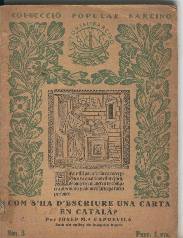 Com s ha d escriure una carta en catala ?