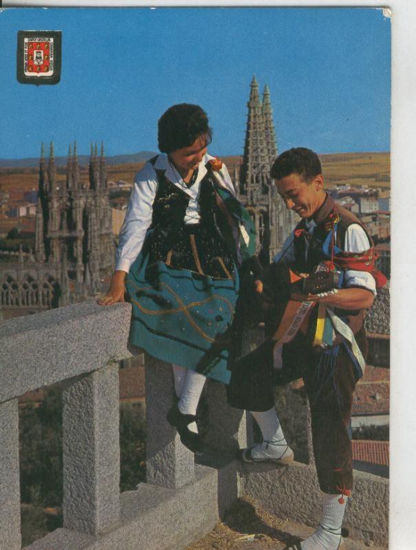 Postal 008402: Pareja Tipica de Burgos